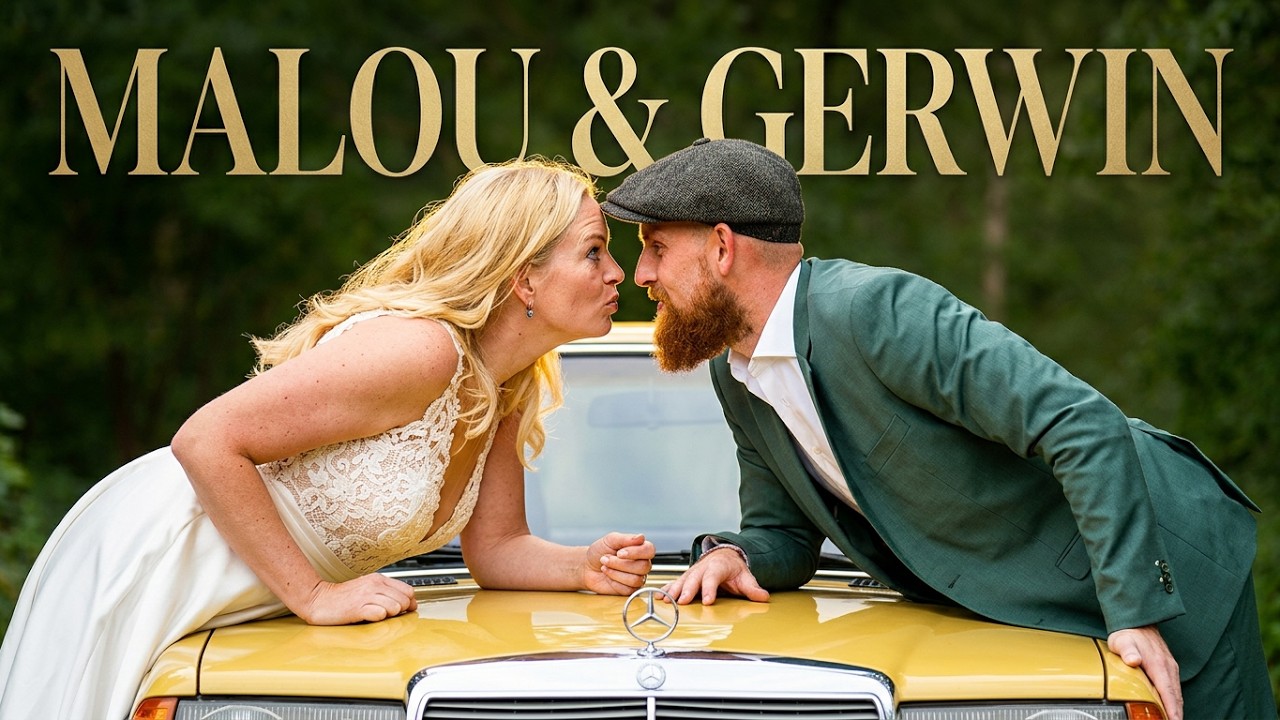 Still uit de highlightfilm van Malou en Gerwin
